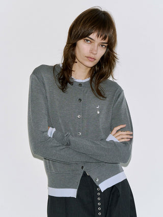 MOON CARDIGAN with PEARL