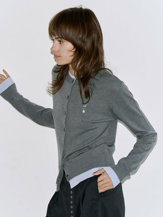 MOON CARDIGAN with PEARL
