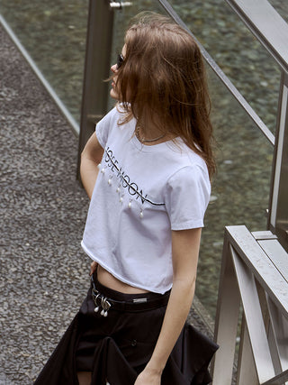 MINIMUM LOGO TSHIRT with PEARL