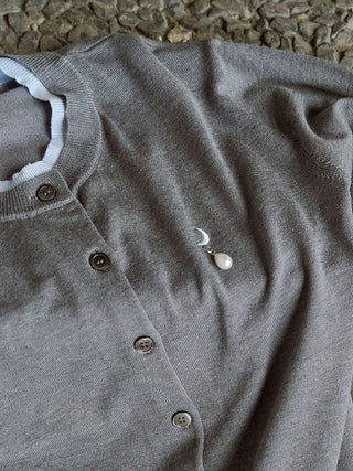 MOON CARDIGAN with PEARL
