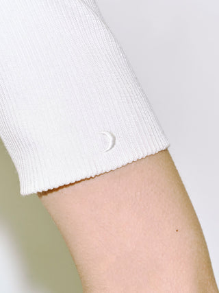 HALF SLEEVE RIB KNIT