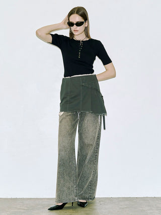 LAYERED LIKE DENIM PANTS