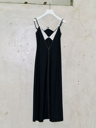 DOUBLE LAYERED CAMI DRESS