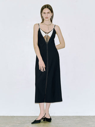 DOUBLE LAYERED CAMI DRESS