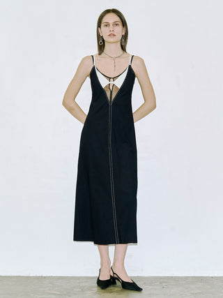 DOUBLE LAYERED CAMI DRESS