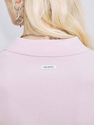 CROP POLO KNIT CARDIGAN