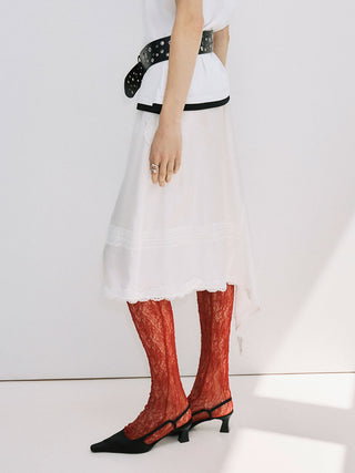 CROSS OVER LACE SKIRT