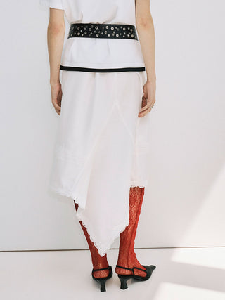 CROSS OVER LACE SKIRT