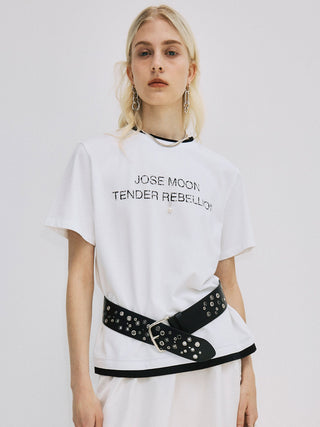 RINGER T-SHIRT with PEARL