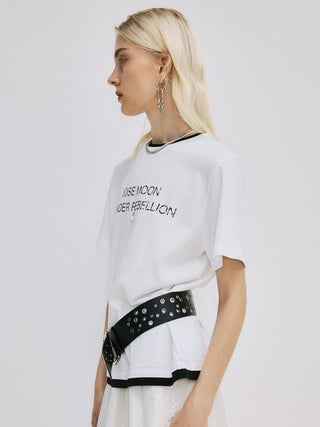 RINGER T-SHIRT with PEARL
