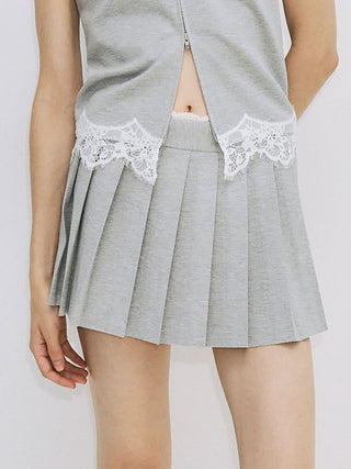PLEATS MINI SKIRT