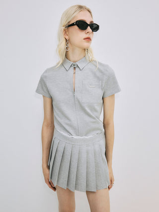 PLEATS MINI SKIRT