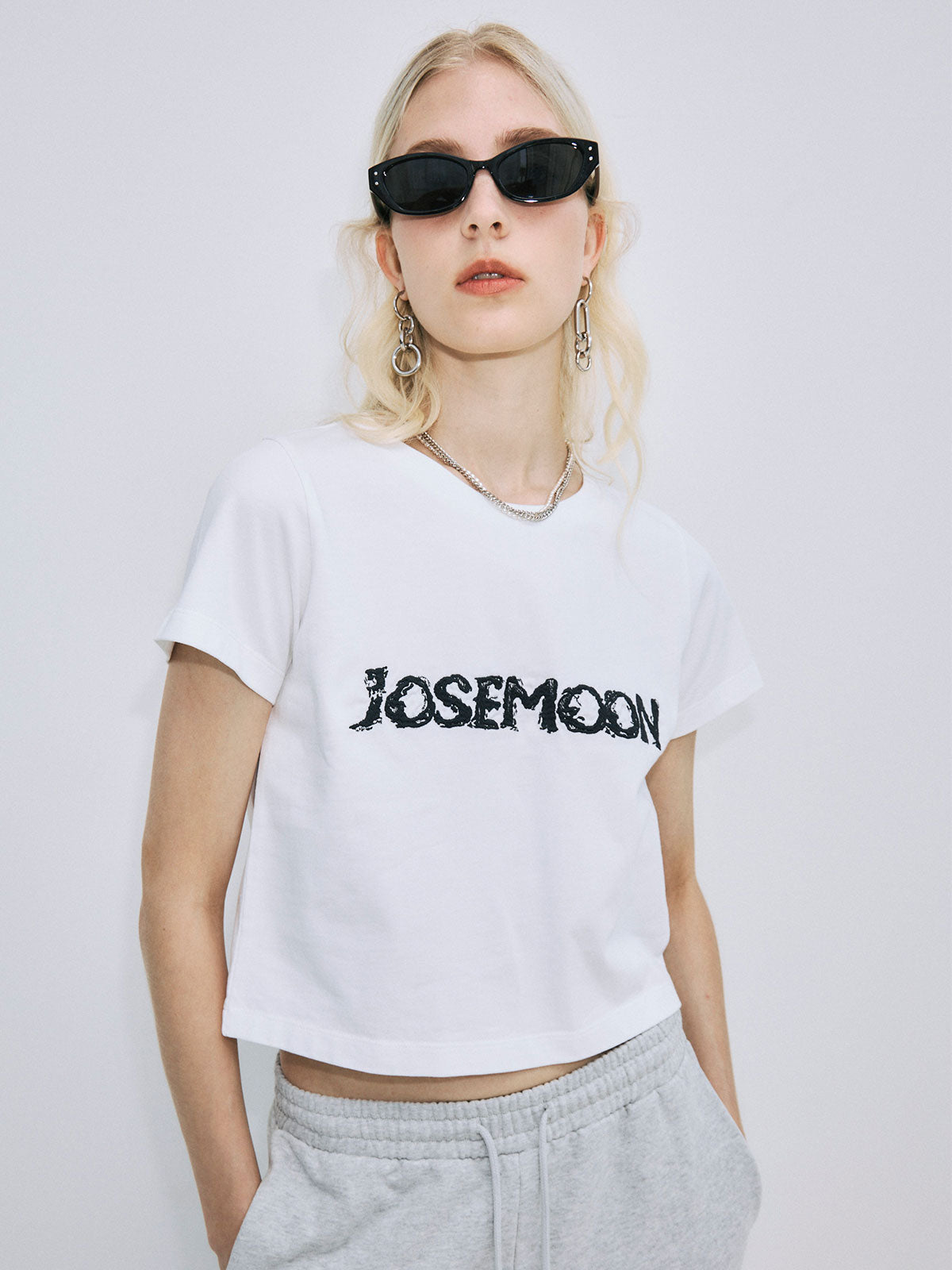 ジョゼムーン タンクトップ colorホワイト JOSE MOON（ジョゼムーン） タンクトップ ノースリーブ EYELET TANK