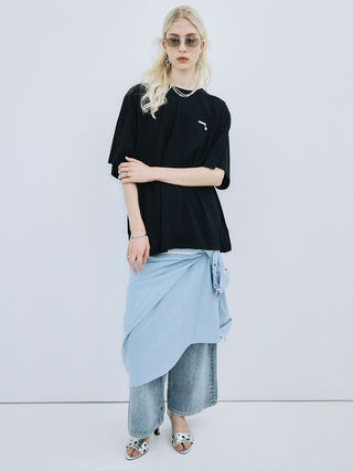 PEARL OVER HALF SLEEVE T-SHIRT