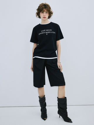 RINGER T-SHIRT with PEARL