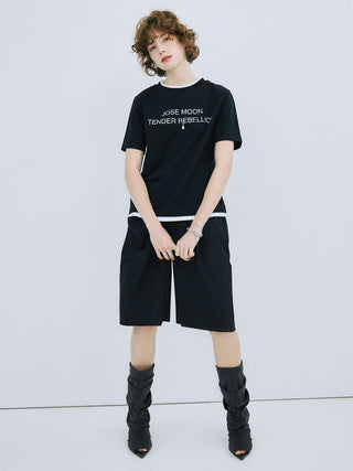 RINGER T-SHIRT with PEARL