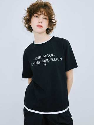 RINGER T-SHIRT with PEARL