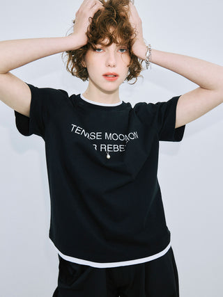 RINGER T-SHIRT with PEARL