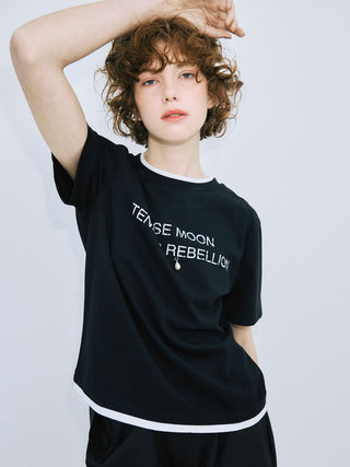 RINGER T-SHIRT with PEARL