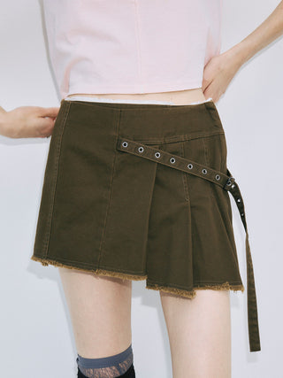 PIGMENT DYE MINI SKIRT