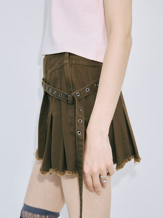 PIGMENT DYE MINI SKIRT