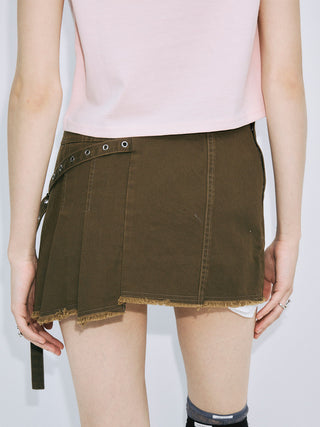 PIGMENT DYE MINI SKIRT