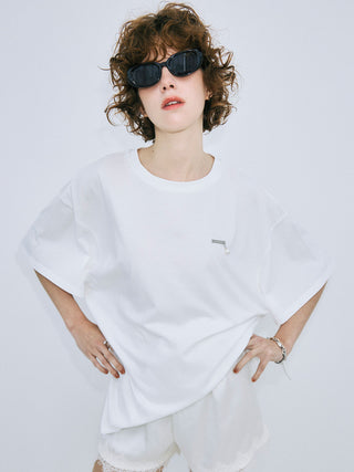 PEARL OVER HALF SLEEVE T-SHIRT