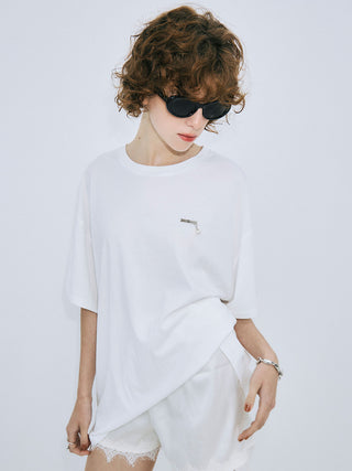 PEARL OVER HALF SLEEVE T-SHIRT