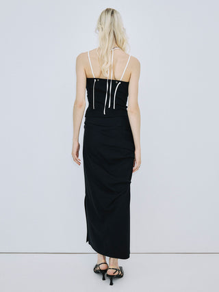 DRAPE CUT SKIRT