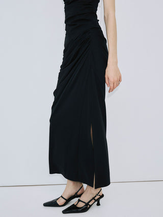 DRAPE CUT SKIRT