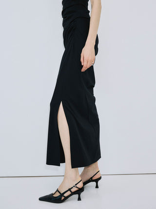 DRAPE CUT SKIRT