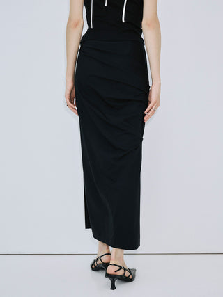 DRAPE CUT SKIRT