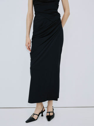 DRAPE CUT SKIRT