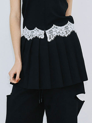 PLEATS MINI SKIRT