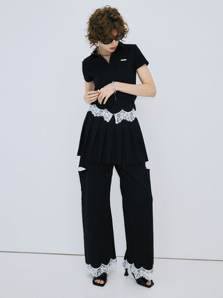 PLEATS MINI SKIRT