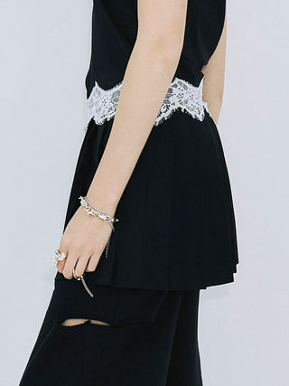 PLEATS MINI SKIRT