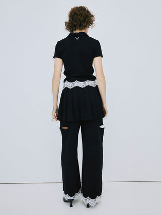 PLEATS MINI SKIRT