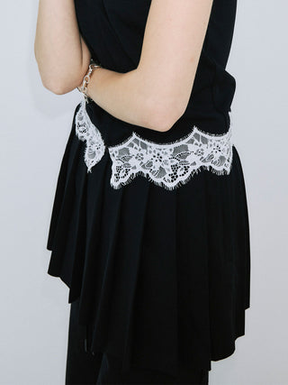 PLEATS MINI SKIRT