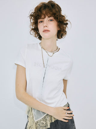 UPSIDE DOWN LOGO T-SHIRT