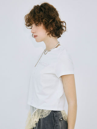 UPSIDE DOWN LOGO T-SHIRT