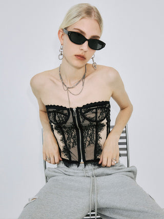 LACE PANEL CORSET