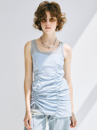 GATHER CAMI DRESS
