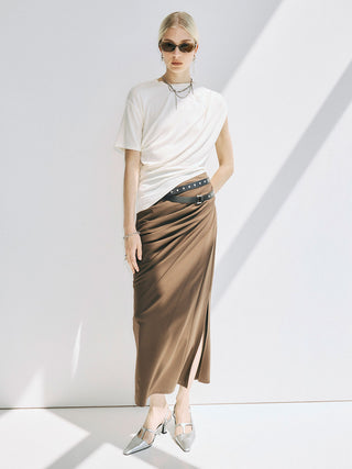 GATHER ASYMMETRY TSHIRT　