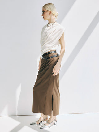 GATHER ASYMMETRY TSHIRT　