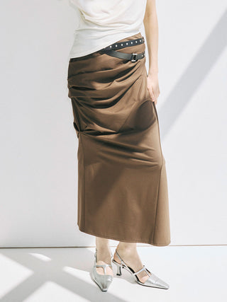 DRAPE CUT SKIRT