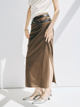 DRAPE CUT SKIRT