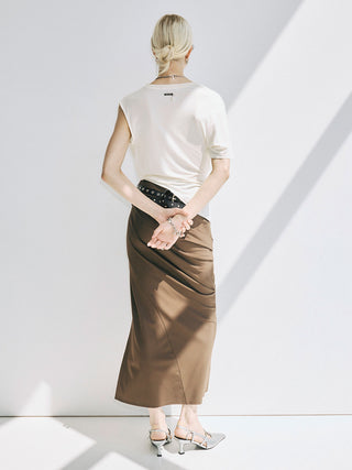 GATHER ASYMMETRY TSHIRT　