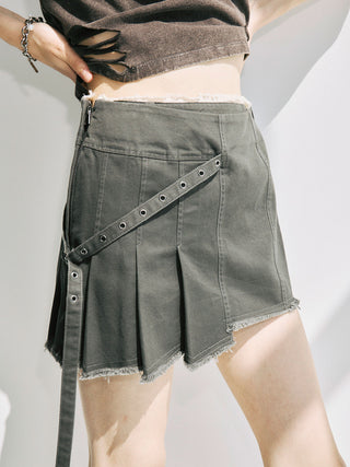 PIGMENT DYE MINI SKIRT