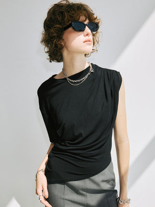 GATHER ASYMMETRY TSHIRT　