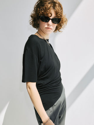 GATHER ASYMMETRY TSHIRT　